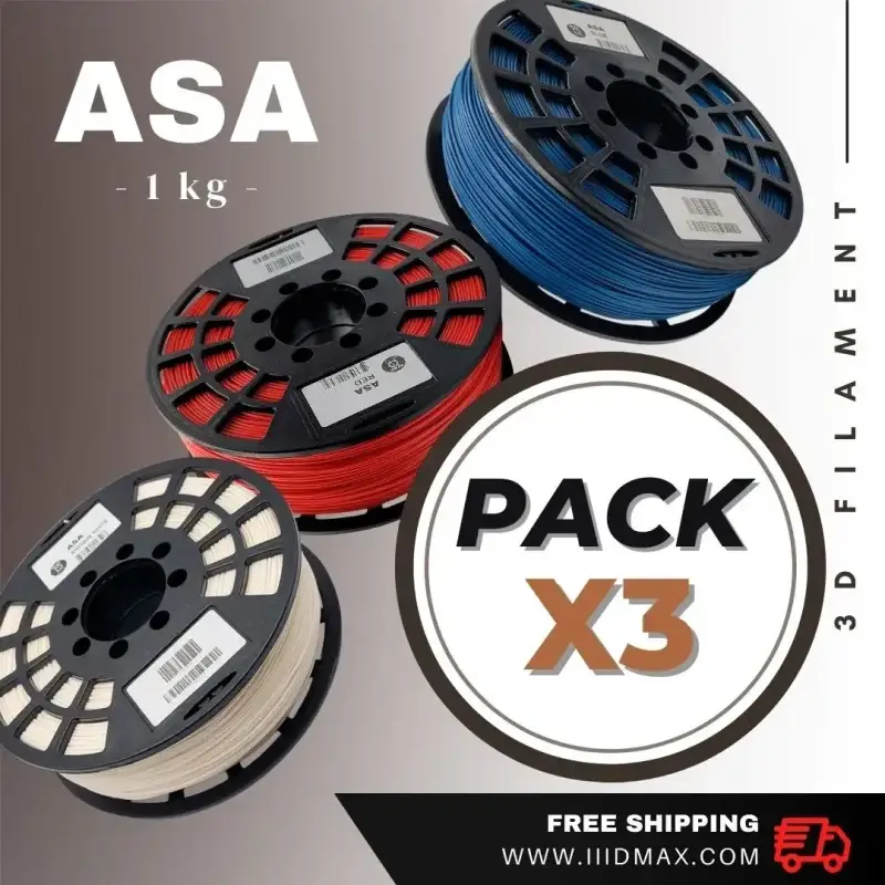 Pack x3 ASA Filament (1kg/ea)