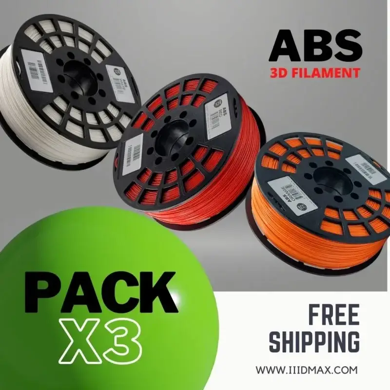 3 x 1kg ABS Filament Pack