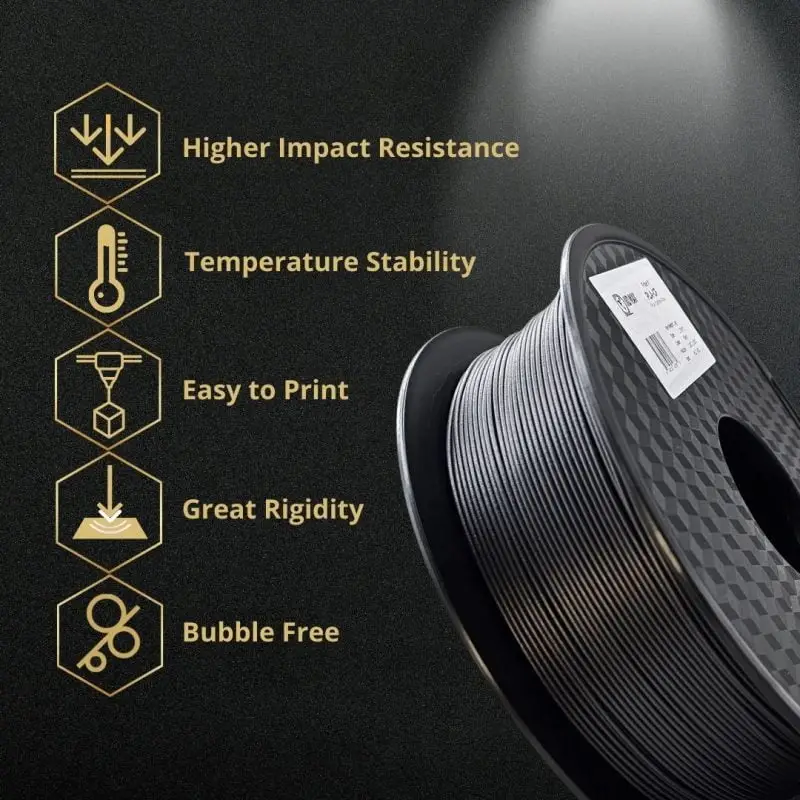 PLA+ Carbon Fiber Black specs