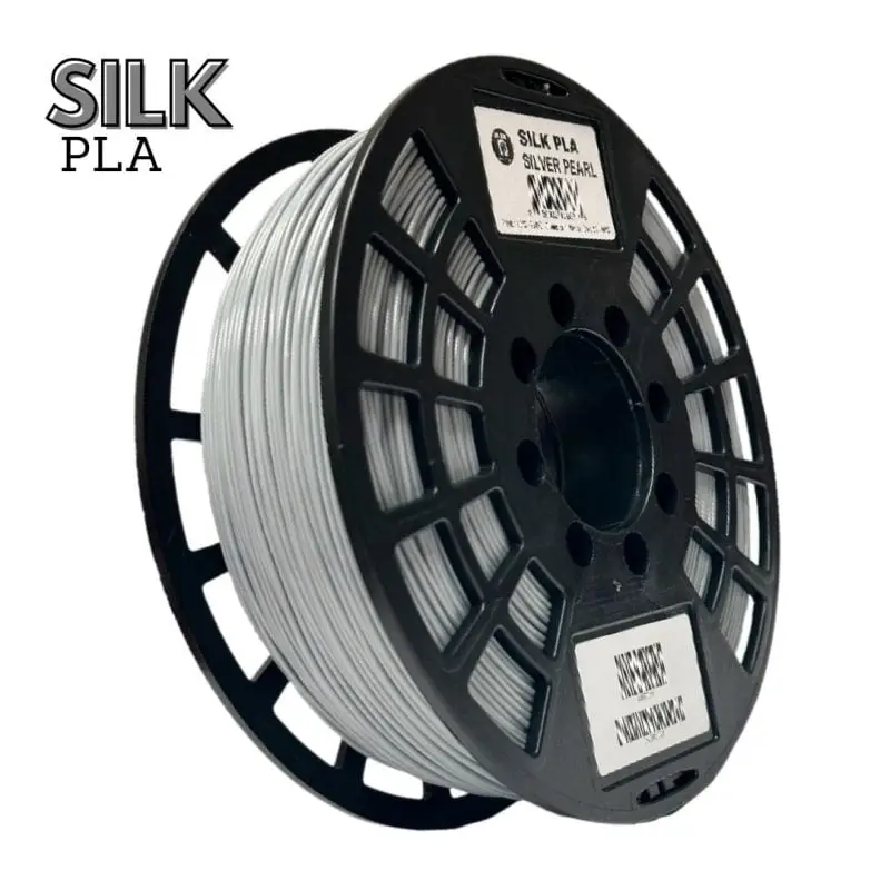 Silver Pearl Silk PLA Filament - Image 2