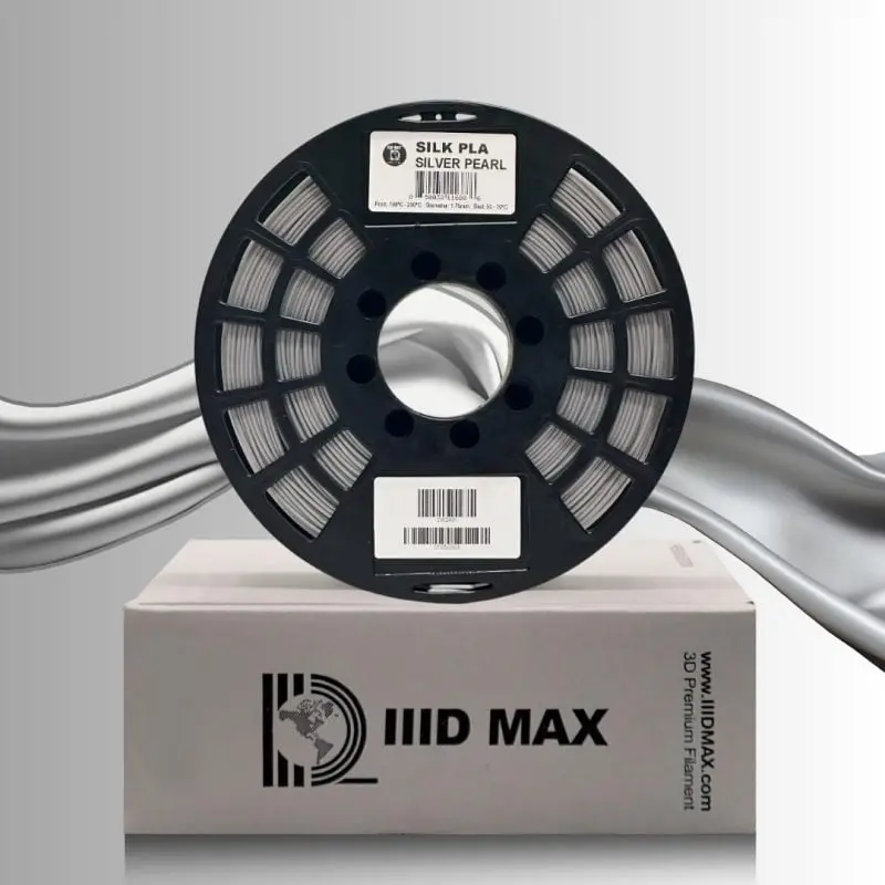 Silver Pearl Silk PLA Filament - Image 4