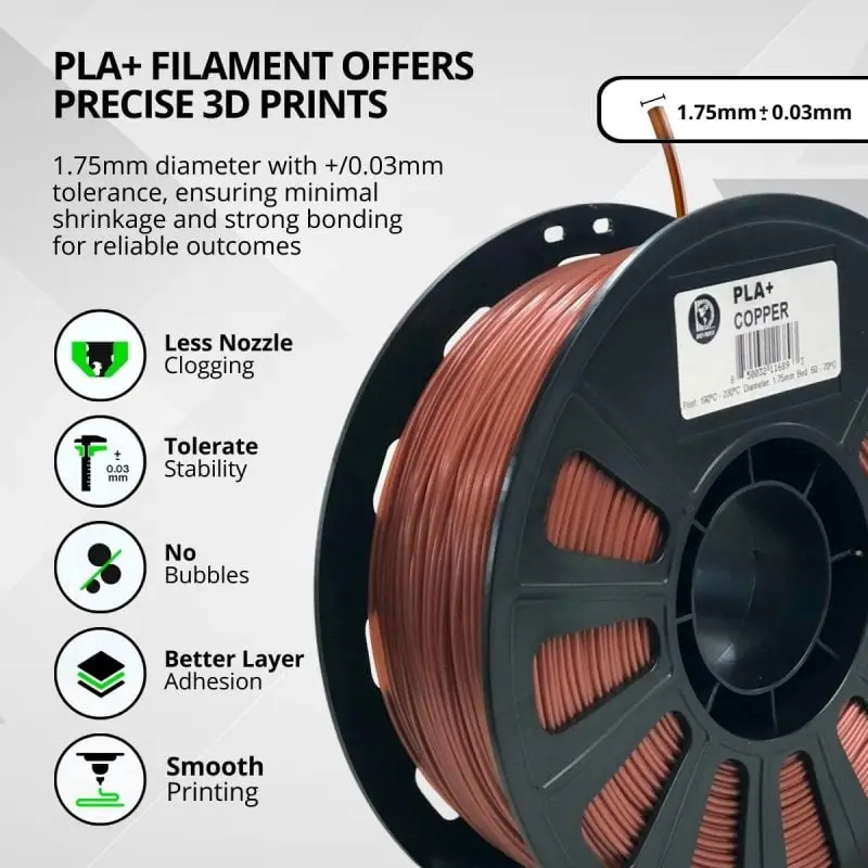 Copper PLA+ Filament - Image 4