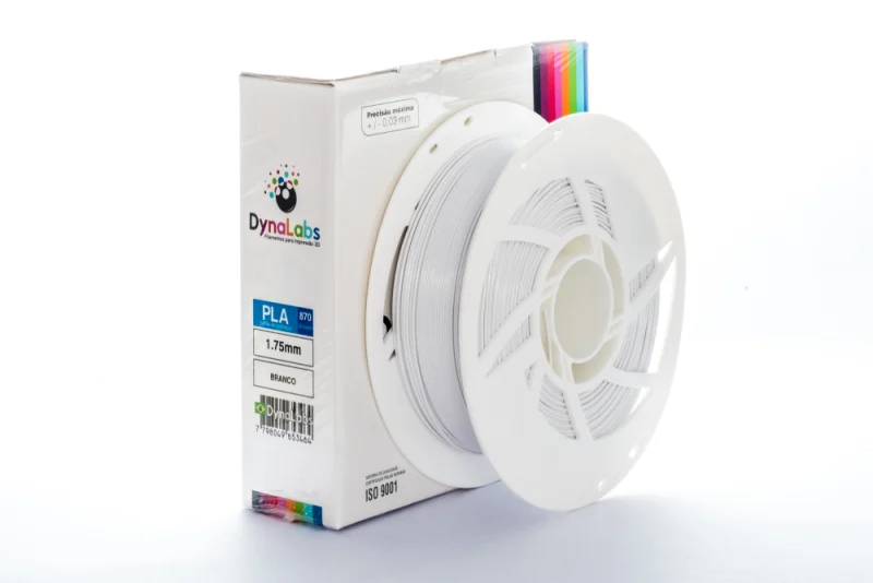 Dynalabs - PLA 870 WHITE 1.75 MM X 1 KG 2.2 LBS